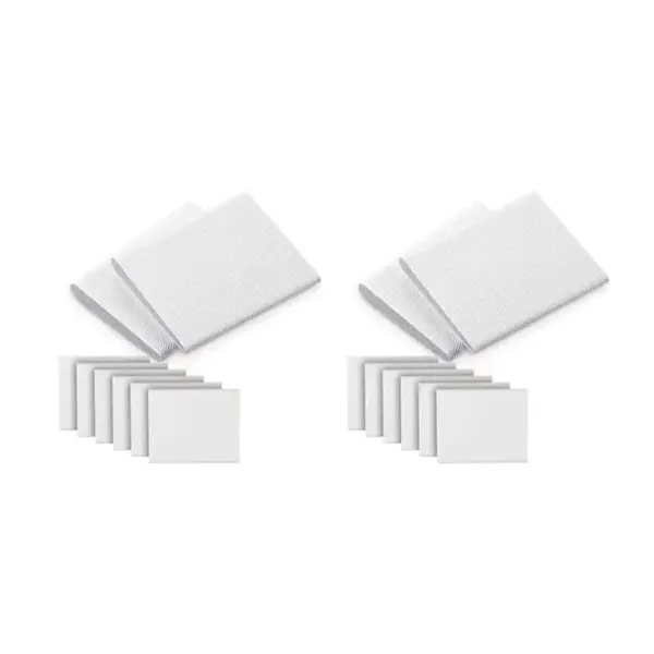 N84R 12 Pieces Self-Adhesive Door Corner Seals, Weather Stripping Wedge Draft Stopper, Door Frame Seal Corner Foam (White)