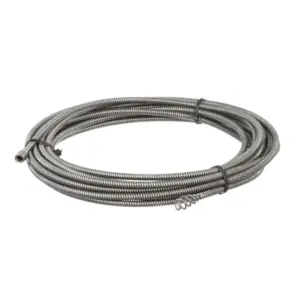 55983 1/4 in. x 30 ft. C-1 IC Inner Core Drain Cleaning Snake Auger Machine Replacement Cable for PowerClear Drain Cleaner