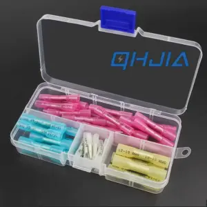 26-10AWG Waterproof Heat Shrink Solder Seal Butt Connectors Mid-Connect Terminal Blocks for Automotive Electrical Wire Connect