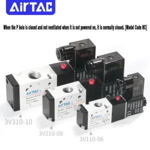 Better Quality Airtac Type 3v210-08 Pneumatic Electric Solenoid Valve Directional Control Air Magnetic Valve 12V 24V 220V 4v210