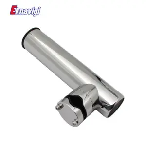 1PCS 316 Stainless Steel Fishing Rod Barrel Yacht Marine Fishing Rod Base Fishing Bracket Gun