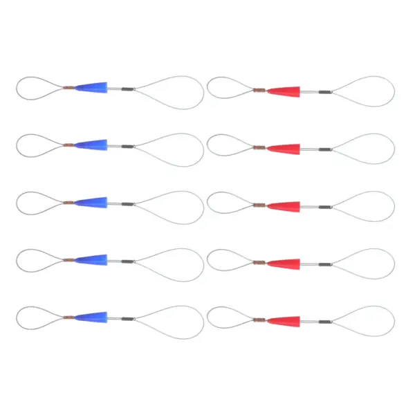10Pcs Electrical Fish Tape Pulling Grip Cable Fastener Wire Puller Socks Grips Loop Tip Fastener for Wall Wire Routing