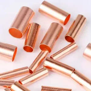 250pcs 7 types of copper clip connector non insulated wire electrical terminal kit, with box