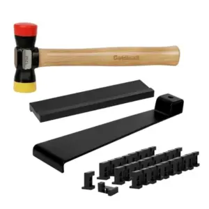 Laminate Wood Flooring Installation Kit with Reinforced Double-Faced Mallet, Heavy Duty Pull Bar, Tapping Block, 30-Piece Space