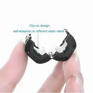 10Pcs 3.5/5/7/9/13/15mm Ring Core Ferrite Bead Clamp Choke Coil EMI RFI Noise Filter Clip Snap Cable for Black Magnetic Snap-on