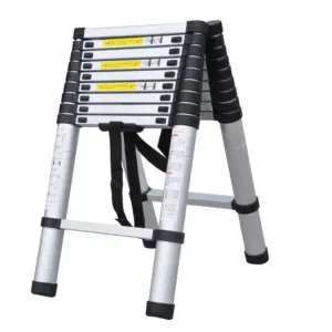 A-Frame Structure Aluminium Telescopic Ladder