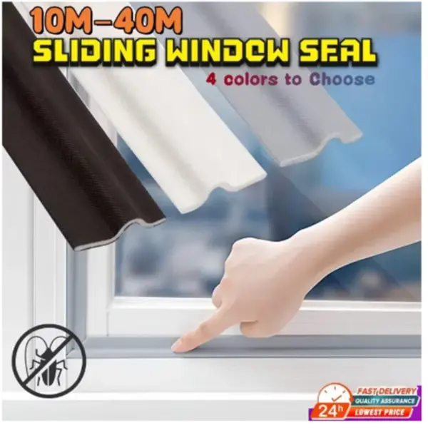 20/30/40M Acoustic Insulation Foam Sliding Doors Window Weather Seal Strip,Draft Stopper Sweep,Weather Stripping,Seal Gap Filler