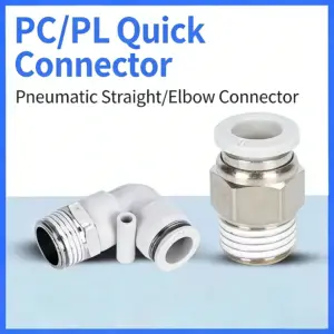 10Pcs 4 6 8 10 12 1416 Mm OD Tube PC PL Pneumatic Air Fitting Quickrelease Push To Connect Compressor 1/8 1/4 3/8 1/2" BSPT Male