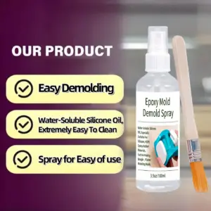 Easy to Use Epoxy Release Spray Resin silicone mold Kit Holiday Decor Crafting For 3D Resin Casting Work