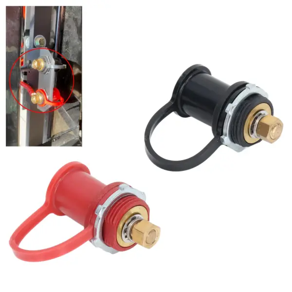 Battery  Post Kit 20mm Stud  Car RV Truck Charging Pile  Terminal Black Red Battery  Post Kit