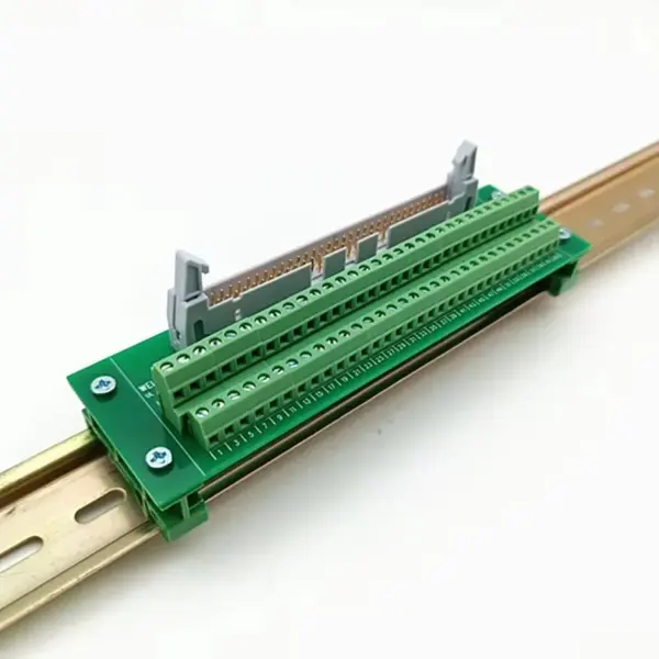 UM42mm DIN Rail Mount IDC64 Breakout Board Terminal Block Module