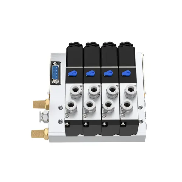 Pneumatic solenoid valve F3 plug-in integrated valve island bus valve plate 4V210-08 manifold valve group 200M