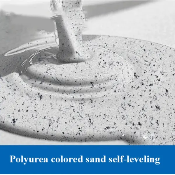 0.8KG 7:1 Polyurethane Colored Sand Floor Coating Floor Paint Construction Convenience Alkali Bright Waterproof Tile renovation