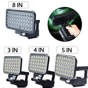 3/4/5/8 in Battery Working Light For Makita 14.4-20V LED Floodlight Flashlight Suitable BL1830 BL1840 Carry Handles Lamp