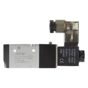 3V110-06 NO NC Solenoid Valve 3 Way Pneumatic Air Control Valve Electric Gas Magnetic Valve Alumium Body DC12V 24V AC 110V 220V