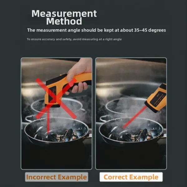 Temperature Meter Infrared Thermometer HVAC Inspection Powered By 2x AAA Batteries Measurement Range -50 400 C