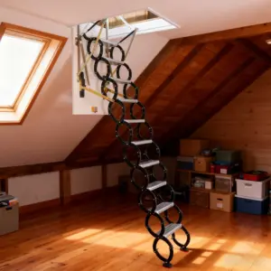 Electric Ladder, Electric Attic Ladder & Telescopic Attic Ladder, Aluminum Alloy Automatic Retractable Loft Stair