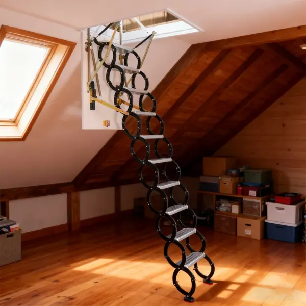Electric Ladder, Electric Attic Ladder & Telescopic Attic Ladder, Aluminum Alloy Automatic Retractable Loft Stair