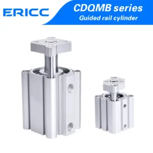 CDQMB Series with Magnet Thin AIR Cylinder Double Acting Guide Rod Compact Pneumatic Cylinder CDQMB12/16/20/25/32/40/50X5-100