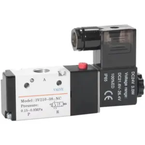 3V210-08 Pneumatic Solenoid Valve 3 Way 2 Position Air Directional Control Valve Pneumatic ValveDC12V DC24V AC110V AC220V