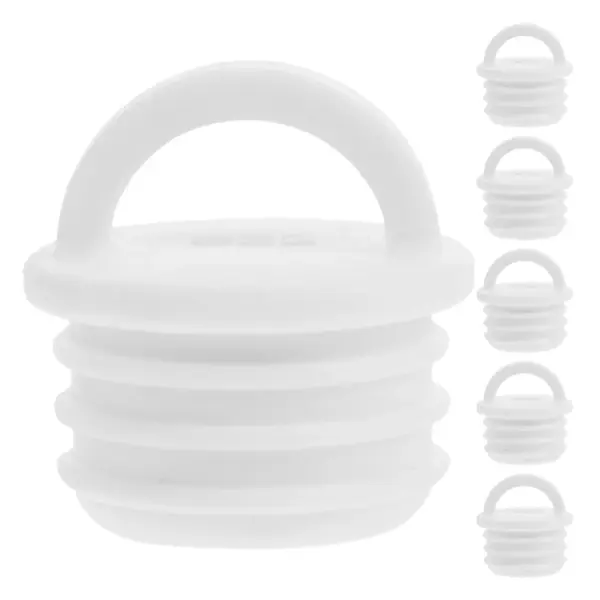 6Pcs Mop Bucket Drain Plug Replacement 22Mm Rubber Sealing Stoppers Leakproof End Caps for Spin Flat Mops Kitchen Bathroom