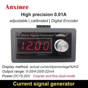 High Precision 4-20ma Signal Source Signal Generator Constant Current 0.01ma Function Generator With Polarity Protection
