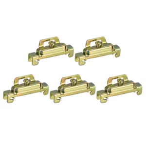 20/50Pcs DIN Rail Mount Terminal Blocks End Stopper Screw Type Clamp Metal C45-2 Terminal Block for Electronic Circuits Machines