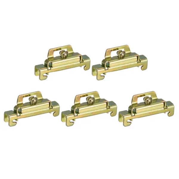 20/50Pcs DIN Rail Mount Terminal Blocks End Stopper Screw Type Clamp Metal C45-2 Terminal Block for Electronic Circuits Machines
