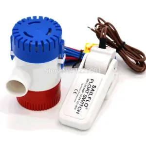 1100GPH 750GPH 500GPH 350GPH 12v 24VDC bilge pump High Flow Submersible water pump with float switch