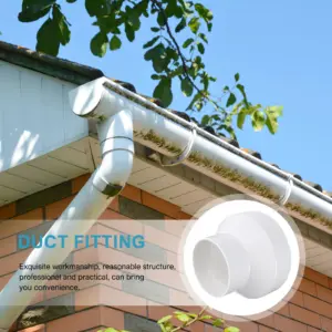 Ventilation Duct Reducer ABS Connector Straight Adapter 150Mm to 100Mm Exhaust Fitting for Vent System PVC Reducer