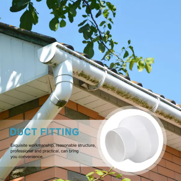 Ventilation Duct Reducer ABS Connector Straight Adapter 150Mm to 100Mm Exhaust Fitting for Vent System PVC Reducer