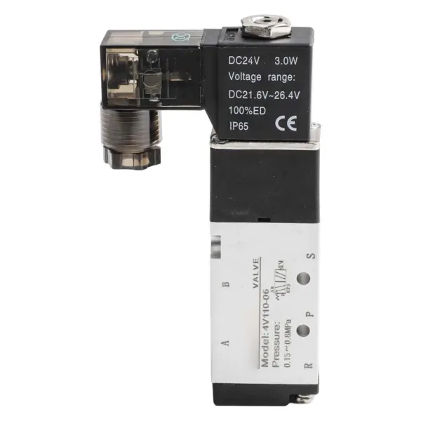 Pneumatic Solenoid Valve 4V11006 5 Port 2 Position PT1/8 DC 24V Operating Pressure 0 15 0 8MPa Air Valve for Automation Systems