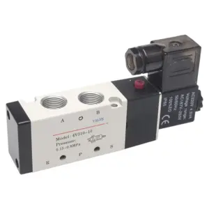 4V310-10 5 Ports 2 Position Single Solenoid Pneumatic Air Valve 3/8" BSPT DC12v DC24v AC110v AC220v