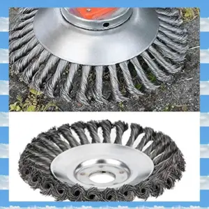Weed Remover Tool Grass Brush Trimmer Head 6 Inch Steel Wire Wheel Brush Cutter Blade Garden Supplies Easy Install Easy To Use