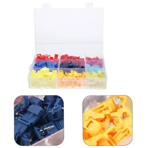 160Pcs Electrical Connectors Kit T-Tap Splice Wire Terminals Self-Stripping Waterproof Insulated for Automotive Marine Home