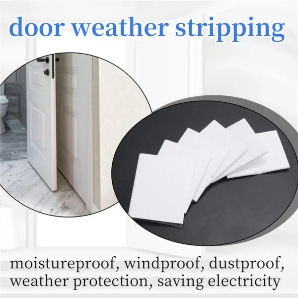Self-Adhesive Door Corner Seals, Weather Stripping Wedge Draft Stopper, Door Frame Seal Corner Foam-Hot