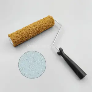 9-Inch Putty Textured Roller Brush Wall Decor Tool for Easy Creation of Patterns and Textures on Drywall Composite Surfaces