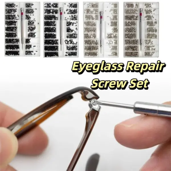 Tool Kit Assorted Mini Screws Set Silver Boxed Repair Tool Kit Cross Hardware Tools Watch Repair