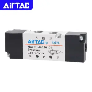 AIRTAC Original Pneumatic 5/2 Way Double Air Control Valve 4A120-M5 4A120-06 4A220-06 4A220-08 4A320-08 4A320-10 4A420-15