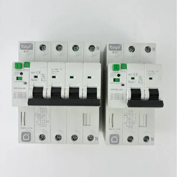 32/63/80/100A WIFI/RS-485 Communication Smart Switch Smart Life Energy Meter Kwh Metering Monitoring Circuit Breaker MCB