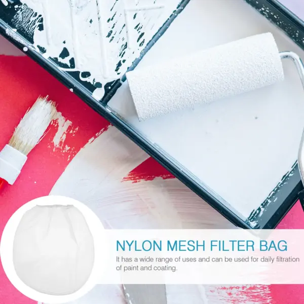 10Pcs Painting Filter Bag Professional Grade Nylon Polyester Mesh Strainer for Oil Paint Filtration Smooth Application No
