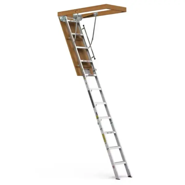 Handrail Folding Stairs Attic Stable Household Industrial Cabinet Thickened Aluminum Alloy Attic Anti-slip Telescopic Ladder