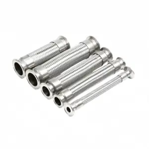 1" (25mm) OD50.5 Tri Clamp Braided Flexible Hose Length1000mm Sanitary Hose Stainless Steel 304