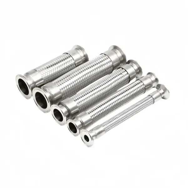 1" (25mm) OD50.5 Tri Clamp Braided Flexible Hose Length1000mm Sanitary Hose Stainless Steel 304