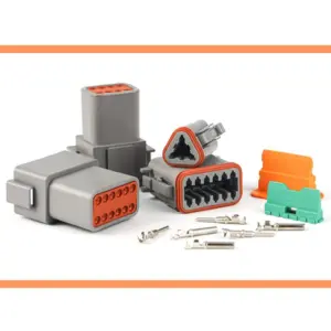 For Car Truck Marine ATV 2-12 Pin Suitable for DT Waterproof Connector Kit 188PCS, Electrical Wire Male Female Plug Set