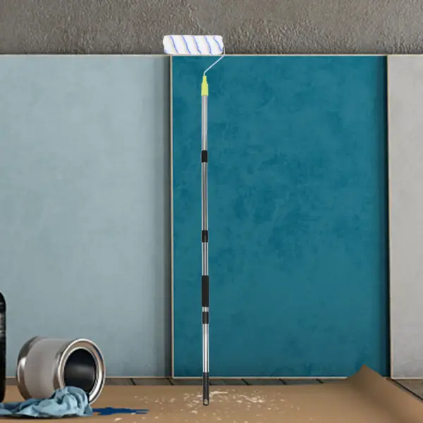 Telescopic Paint Roller Extension Pole 25Mm Stainless Steel Adjustable Rod for Ceiling Wall Painting Brush Roller Handle