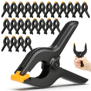 25Pcs Plastic Spring Clamps 6inch Professional Heavy Duty Spring Clips with 10 lbs Clamping Force for Crafts Photography Home