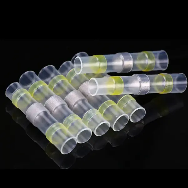 50pcs Heat Shrinkable Butt Connectors Waterproof SST Sleeve AWG12-10 Electrical Splice Tinned Solder Seal Terminal