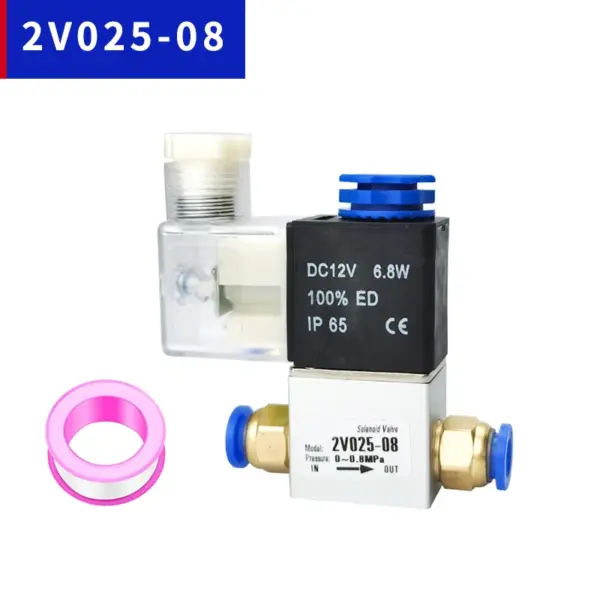 2V025-08 1/4" 2 Position 2 Port  Air Solenoid Valve 220V Valvula Neumatico Valvula Pneumatica Pneumatic Control Valve