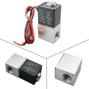 Compressor Valve 12V 24V AC 110V 220V Solenoid Valve 1/4'' 1/8'' 2-Way Normally Closed Direct-acting Pneumatic for Water Air Oil